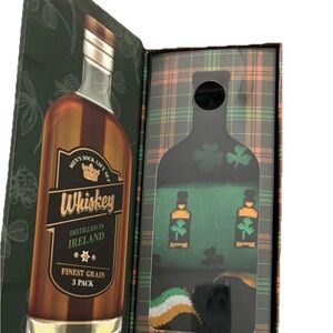 NEW The Orrsum Sock Co 3 Pack Men’s Whiskey/Irish Theme Socks Size US 8-12